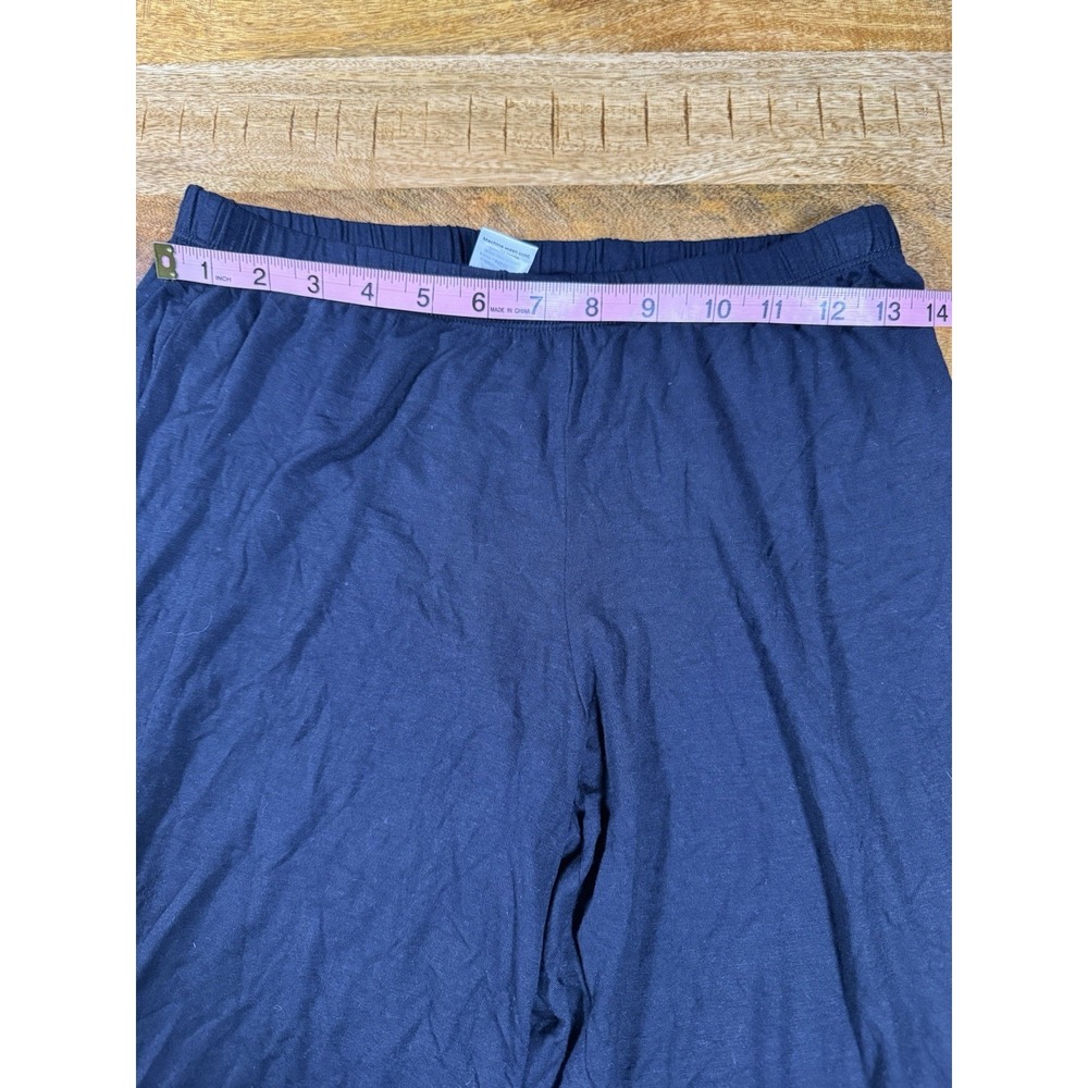 Nordstrom Rack Lounge Pants XS Black Wide Leg Pajama Stretch Casual NWT - Picture 4 of 6